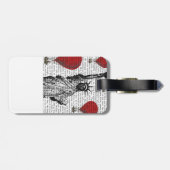 Étiquette À Bagage Statue de la Liberté et Ballons rouges à air chaud (Dos horizontal)