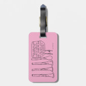 Étiquette À Bagage Statues d'Oboe (Dos Vertical)