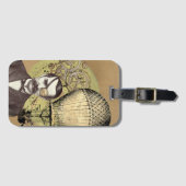 Étiquette À Bagage Steampunk Gentleman Collage (Devant Horizontal)