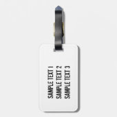 Étiquette À Bagage Steampunk Heart with a Manometer (Dos Vertical)