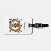 Étiquette À Bagage Steampunk Thème Top Hat Skull Thunder_Cove (Devant horizontal)