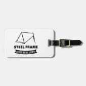 Étiquette À Bagage Steel Frame Bike Appreciation Society (Devant horizontal)