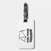 Étiquette À Bagage Steel Frame Bike Appreciation Society (Dos Vertical)