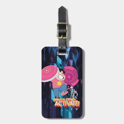 Étiquette À Bagage Steven Universe | Sérieux Steven... Activez ! (Devant Vertical)