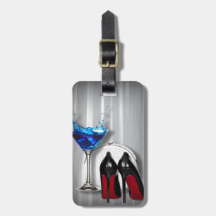 Étiquette À Bagage stilletos de fille de cocktail de martini de
