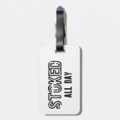 Étiquette À Bagage Stocké toute la journée (Dos Vertical)