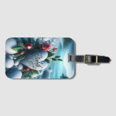 Étiquette À Bagage Stone Heart au bord du lac (Devant Horizontal)