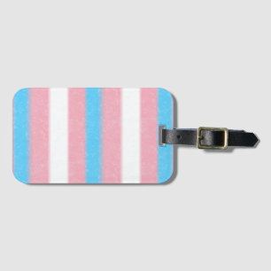 Étiquette À Bagage Stripes de Colors Pride Transgenre