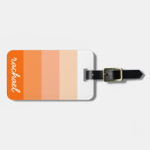 Étiquette À Bagage Stripes tendance moderne personnalisées (Devant horizontal)