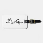 Étiquette À Bagage Structure du lait lactose (Devant horizontal)