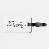 Étiquette À Bagage Structure du lait lactose (Dos horizontal)