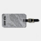 Étiquette À Bagage Structure en granit en pierre grès gris (Devant horizontal)