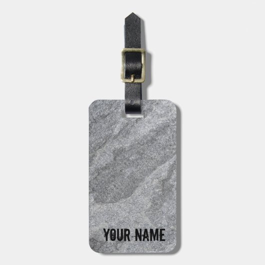 Étiquette À Bagage Structure en granit en pierre grès gris (Devant Vertical)
