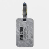 Étiquette À Bagage Structure en granit en pierre grès gris (Dos Vertical)