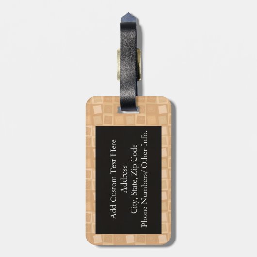 Étiquette À Bagage Stud Muffin (Dos Vertical)