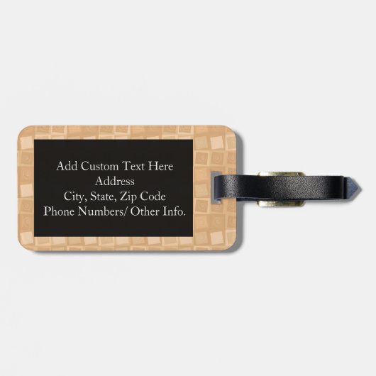 Étiquette À Bagage Stud Muffin (Dos horizontal)