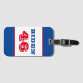 Étiquette À Bagage Style Biden 46 (Devant Horizontal)