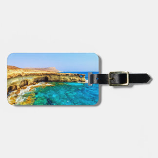 Étiquette À Bagage Style Cape Greco Chypre