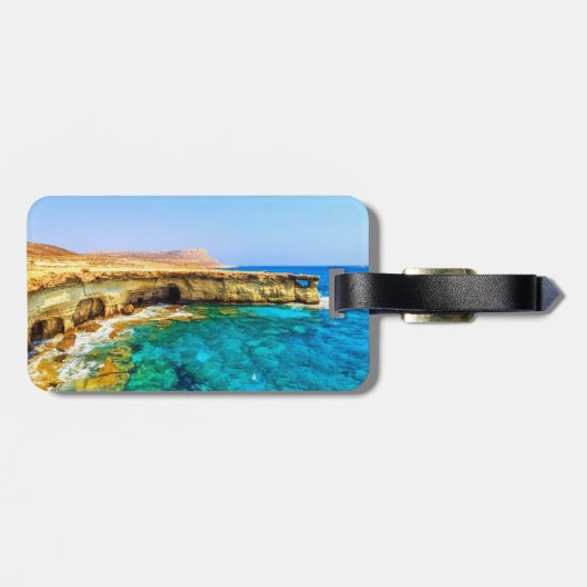 Étiquette À Bagage Style Cape Greco Chypre (Dos horizontal)