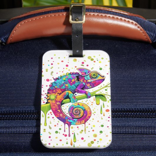 Étiquette À Bagage Style d'aquarelle des teintures Chameleon (Insitu Rectoal 2)