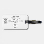 Étiquette À Bagage Style de balise A - 176 (Dos horizontal)