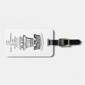 Étiquette À Bagage Style de balise de bagage personnalisé B-176 (Devant horizontal)