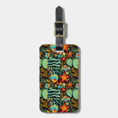 Étiquette À Bagage Style de dessin animé Aquatic Life (Devant Vertical)