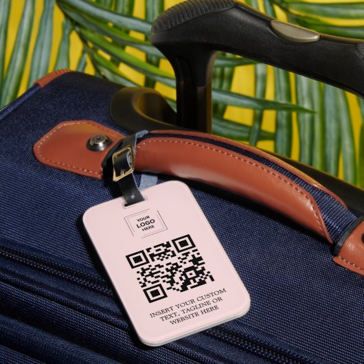 Étiquette À Bagage Style de marque QR Rose Gêné (Insitu Rectoal 1)