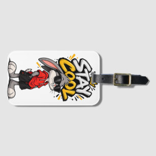 Étiquette À Bagage Style de rue lapin graphique Restez Cool – Urba dr