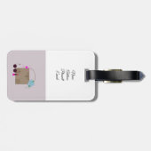 Étiquette À Bagage Style fashionista (Dos horizontal)