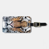 Étiquette À Bagage Style graphique Tiger Portrait (Devant horizontal)