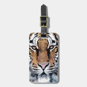 Étiquette À Bagage Style graphique Tiger Portrait