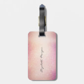 Étiquette À Bagage Style moderne -Baguettes, Parties scintillant, Per (Dos Vertical)