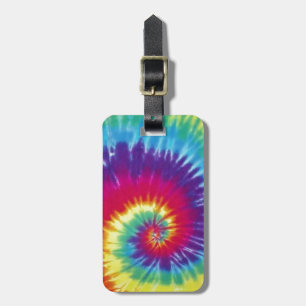 Étiquette À Bagage Style super de hippie de colorant de cravate