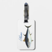 Étiquette À Bagage Style Thon Bigeye Thunder_Cove (Dos Vertical)