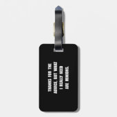 Étiquette À Bagage Subordonnés du besoin (Dos Vertical)