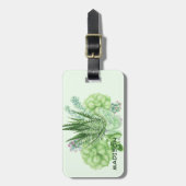 Étiquette À Bagage Succulent cactus verts (Devant Vertical)