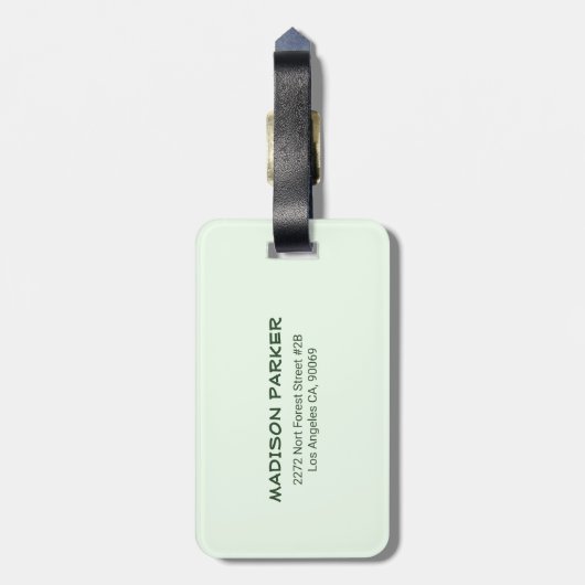 Étiquette À Bagage Succulent cactus verts (Dos Vertical)