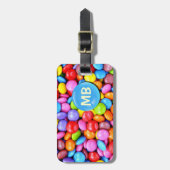 Étiquette À Bagage Sucreries colorées (Devant Vertical)