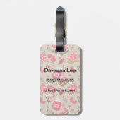 Étiquette À Bagage Sucres rétro (Dos Vertical)