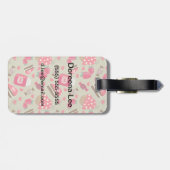 Étiquette À Bagage Sucres rétro (Dos horizontal)