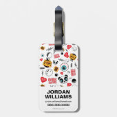 Étiquette À Bagage Suicide Squad | Friends Forever Pattern (Dos Vertical)