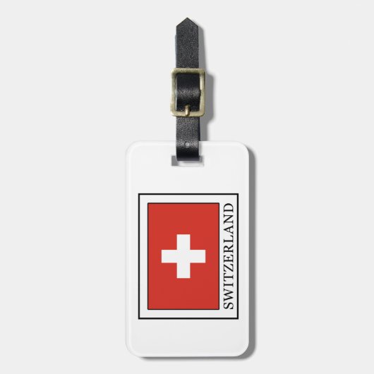 Étiquette À Bagage Suisse (Devant Vertical)