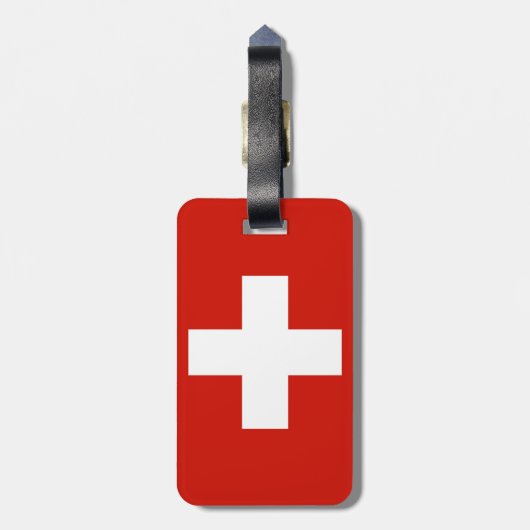 Étiquette À Bagage Suisse (Dos Vertical)