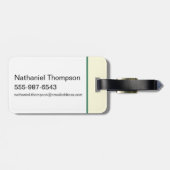 Étiquette À Bagage Suite ananas au White Lotus (Dos horizontal)