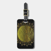 Étiquette À Bagage Sun d'or (Devant Vertical)