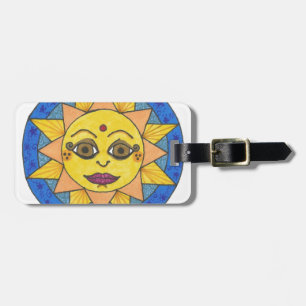 Étiquette À Bagage Sun heureux