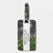 Étiquette À Bagage Sunbeams dans la Forêt-Noire (Dos Vertical)