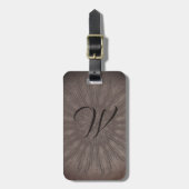 Étiquette À Bagage Sunburst boho mandala (Devant Vertical)