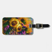Étiquette À Bagage "Sunflower Glow" (Devant horizontal)
